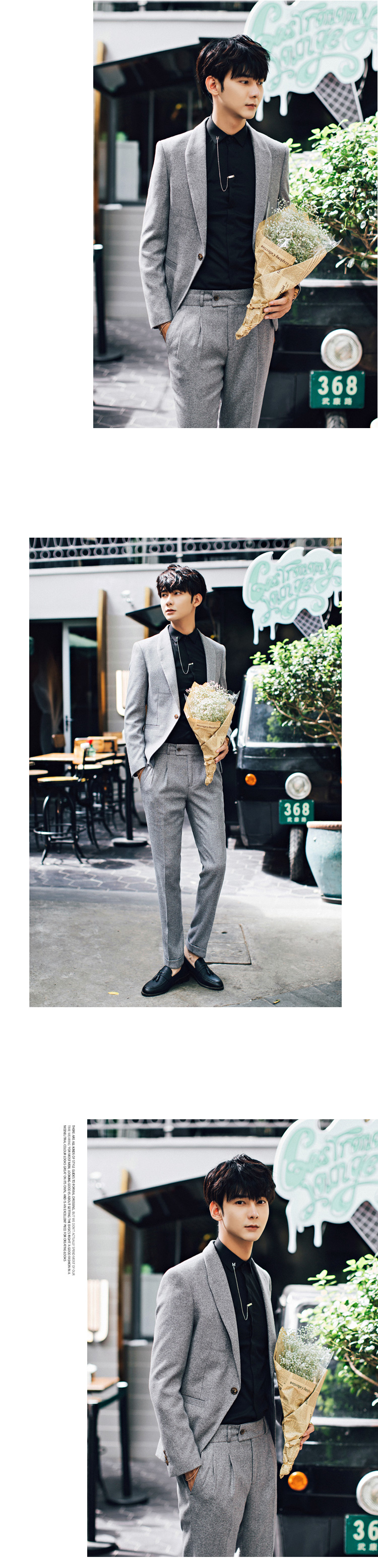 Costume homme en coton pour automne - Ref 1577837 Image 7