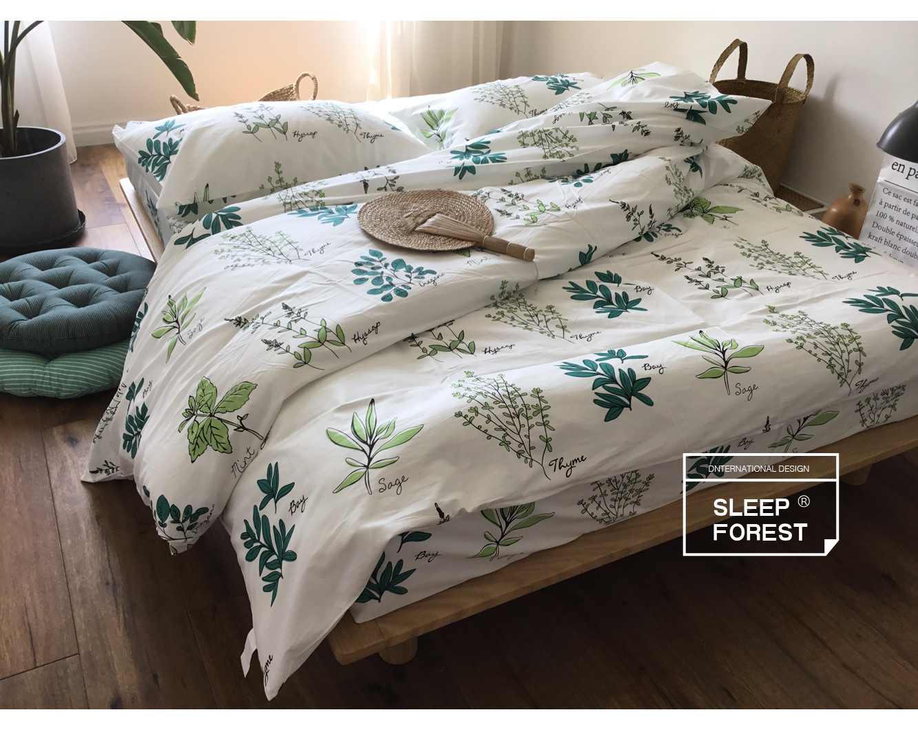 Quilt cover mảnh duy nhất cotton mùa xuân và mùa hè thực vật phim hoạt hình bông quilt cover sinh viên duy nhất chăn đơn 1.5 đôi 2.0