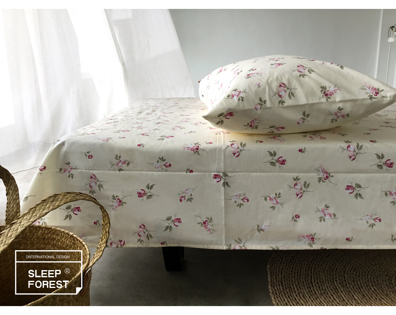 Quilt cover mảnh duy nhất cotton vườn hoa con phim hoạt hình cotton 2 m quilt cover sinh viên duy nhất quilt cover 150 * 200