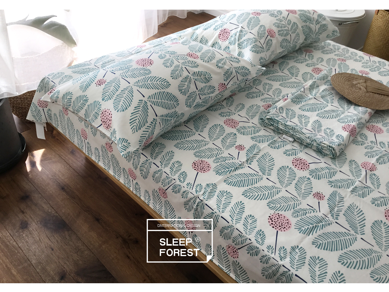Sheets đơn mảnh bông chăn 1.2 giường 1.5 m 1.8 2.0 đôi bông mùa xuân và mùa hè tươi thực vật 200 * 230 thảm trải giường thay đệm