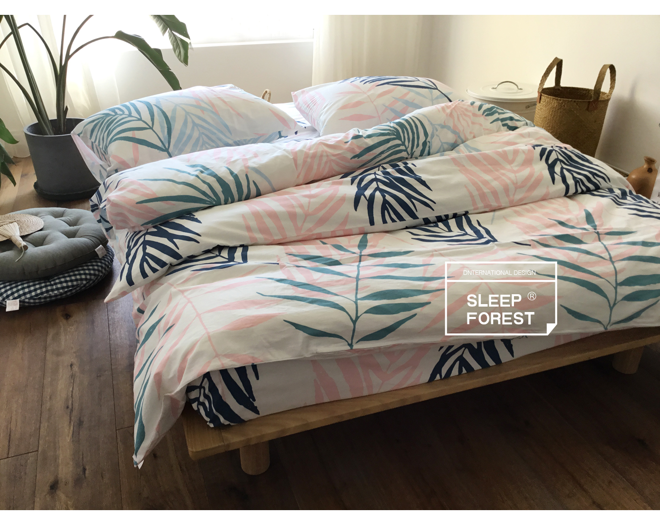 Quilt cover mảnh duy nhất cotton mùa xuân và mùa hè thực vật phim hoạt hình bông quilt cover sinh viên duy nhất chăn đơn 1.5 đôi 2.0