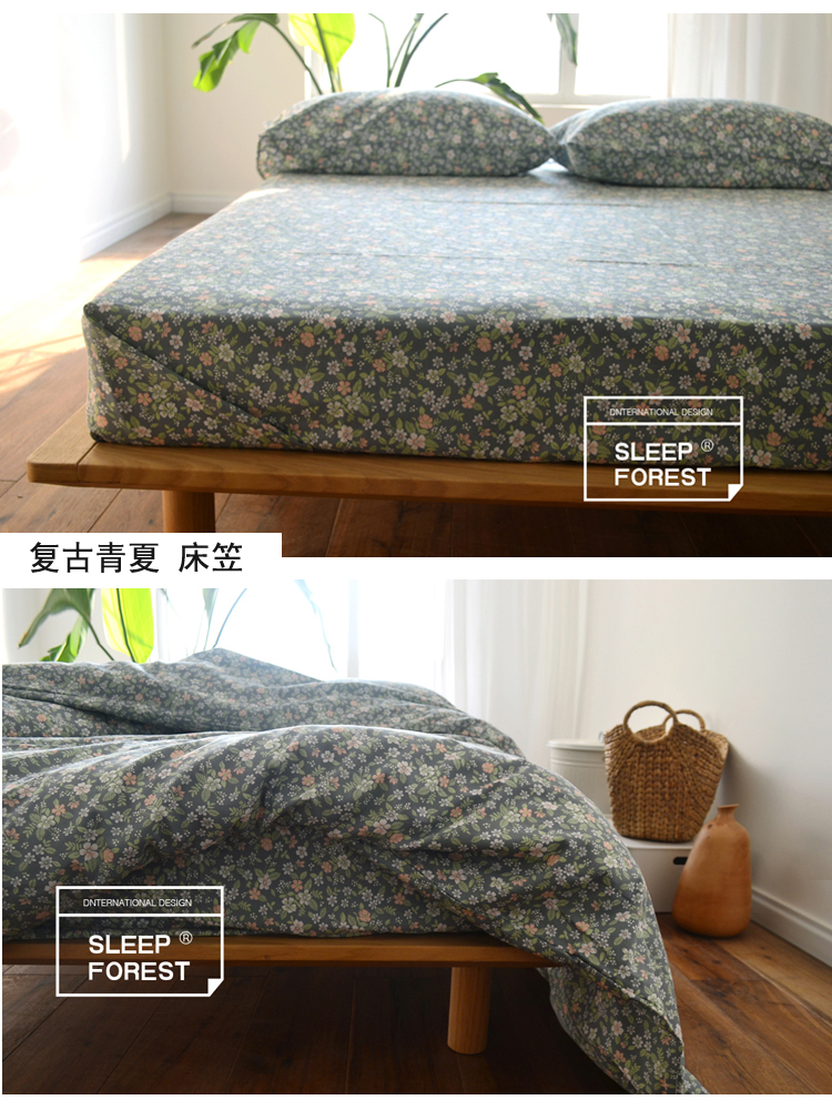 Bông twill giường 笠 đơn mảnh bông nệm che bụi che giường bìa giường bìa 1.5 m 1.8 m 1.2 m2 m giường