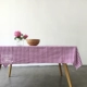 Đơn giản kẻ sọc cotton lanh khăn trải bàn dệt vải Khăn trải bàn vải khăn trải bàn tròn khăn trải bàn dài bàn cà phê mat vải