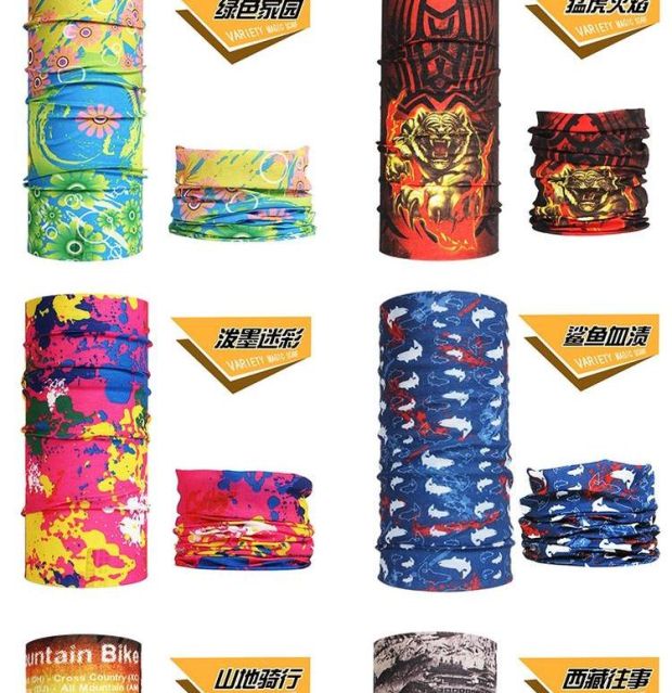 Đi xe đạp chống tia cực tím mặt nạ mùa hè băng lụa câu cá turban cổ áo nam bib mặt cổ - Kerchief / Earflap khăn ống chống nắng nam
