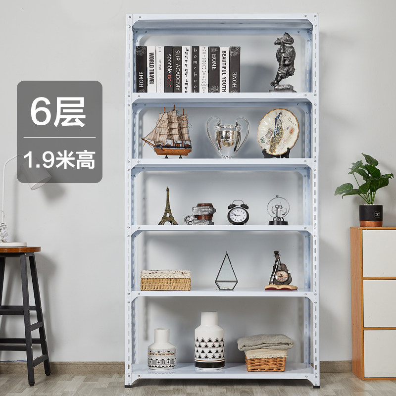 Angle Steel Thickened Warehouse Shelf Multilayer Warehousing Shoe Rack Show Shelf Iron Frame Home Storage Shelving Shelf Storage Layer Shelf