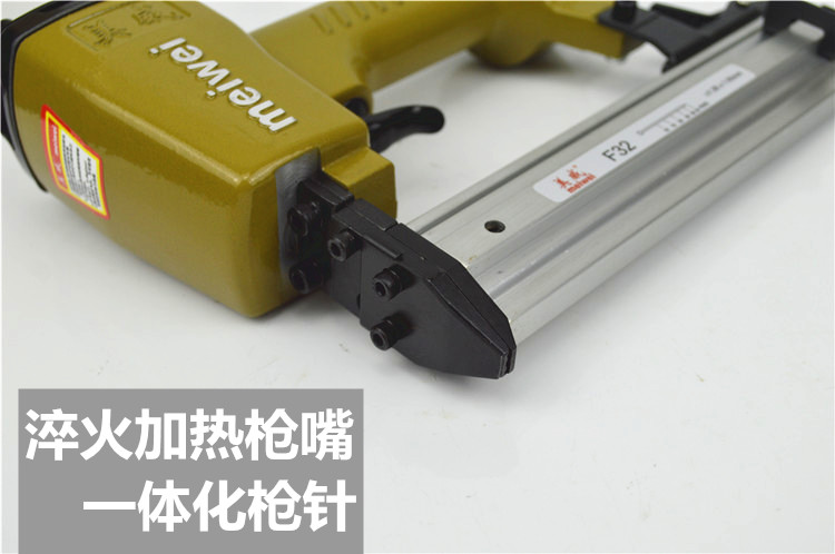Meiwei F30 không đóng đinh súng bắn đinh Súng bắn đinh F32 công cụ trang trí súng bắn thẳng máy bơm khí nén mini