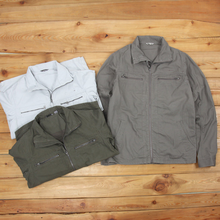 Foreign trade tail spring autumn new jacket men's overalls pure cotton washed business casual turnover jacket large size for men's clothing