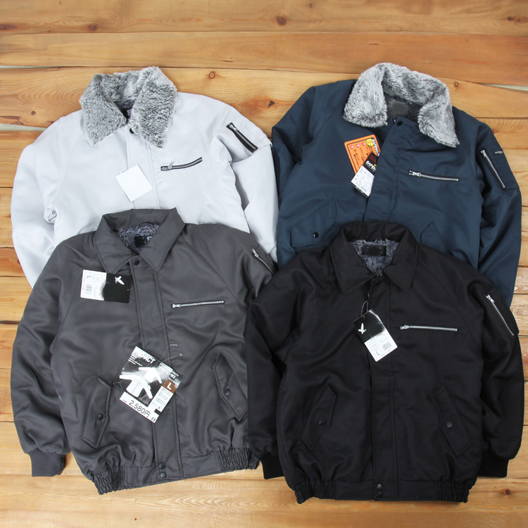 Foreign Trade Tail Single Autumn Winter Cotton Suit Men's Glint Thickened Woolen Collar Flight Jacket Jacket Workwear Overalls Jersey Cotton Padded Jacket