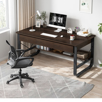 One-word board desk study room closed study table with drawer Simple home bedroom steel work desk desk