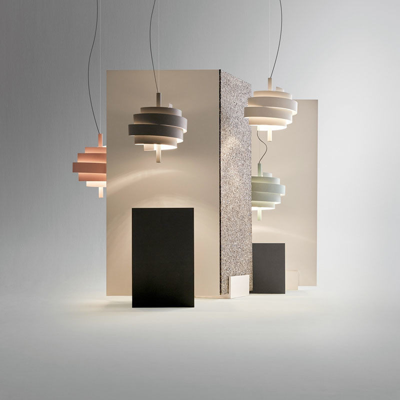 Spanish marset Piola pendant light Creative table lamp Nordic minimalist fashion Living room Bedroom Spiral Chandeliers