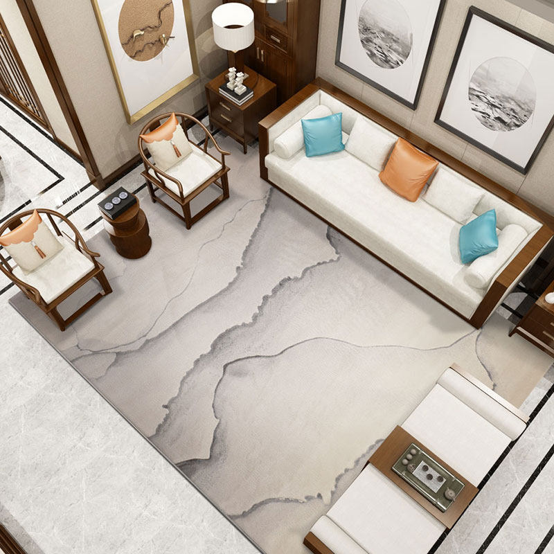 Yang Rose New Chinese Living Room Carpet Coffee Table Mat Nordic Simple Abstract Bedroom Bedside Blanket Rectangular European Style
