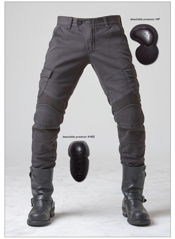 Locomotive riding pants jeans Men's anti-wind, windproof and warm Harley locomotive pants Body Elastic Knight Racing Pants