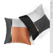 MISSLAPIN original model room sofa pillow pillow pillow modern simple light luxury orange irregular square waist pillow