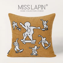 MISSLAPIN prototype board room for sale in childrens room decoration graffiti skateboard square pillow living-room sofa hug pillow cover