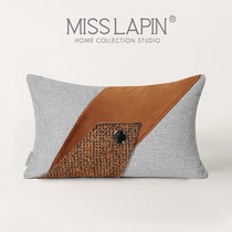 MISSLAPIN HOTEL-LIKE ROOM Modern minimalist Orange Orange Waist Pillow Living-room Sofa Hug Pillow Bedroom Upscale Leaning Pillow