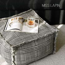 Lanpint small scents wind sitting pier living-room sloth sofa tatami sofa tatami style gig flow sucreting black and white holding pillow