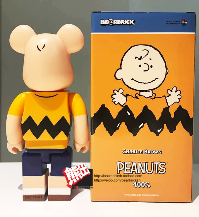 [熊出现货 SNOOPY Charlie Brown 查理布朗 BEARBRICK 400%]