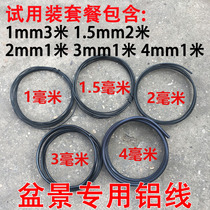 Bonsai styling iron wire black coarse floral plastic tying twigs gardening gold marble Pine Shaping Soft Aluminum Wire