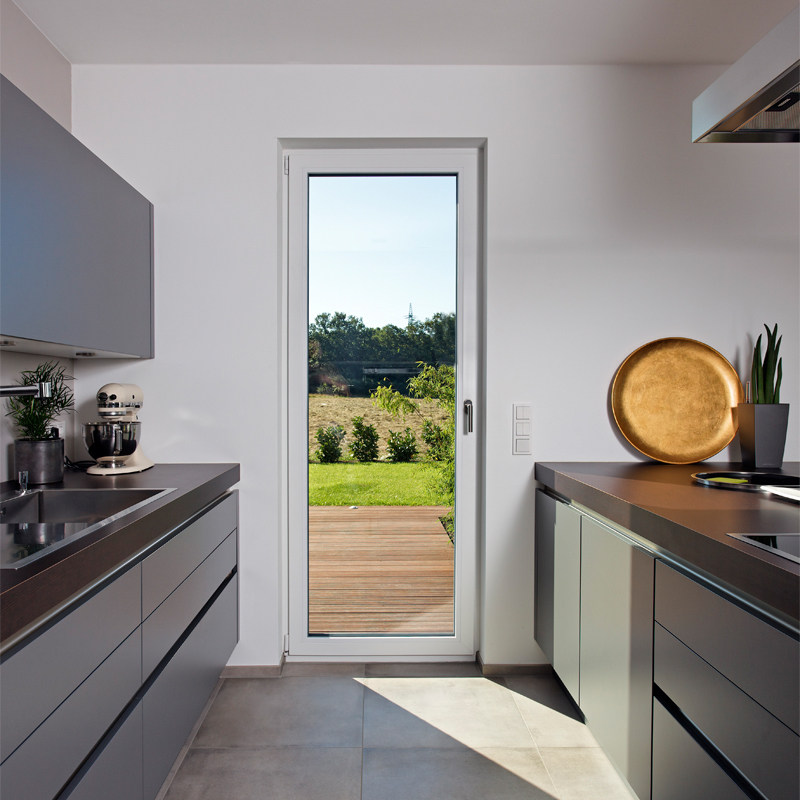 German xug doors and windows SCHUECO ADS70 HI outside open high bearing doors