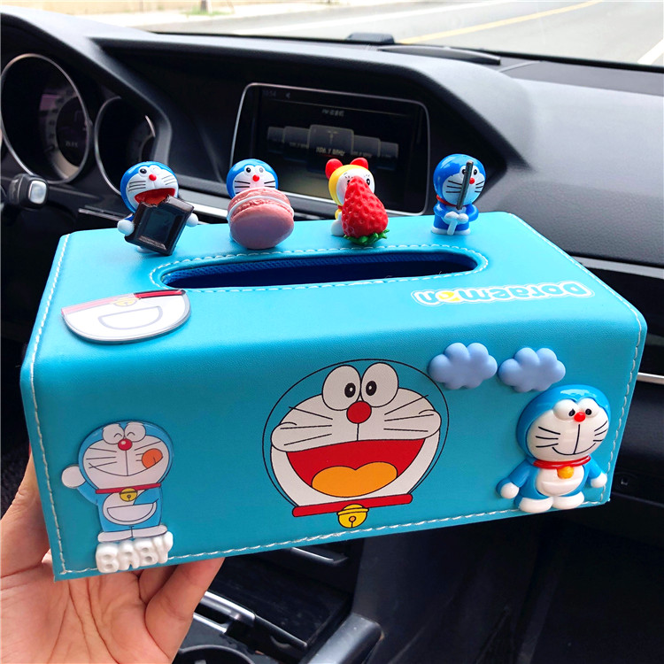 Cartoon Cute Biding Creative Car On-board Tissue Box Living Room Multifunctional Car Pumping Cardboard QUALITY PU LEATHER-Taobao