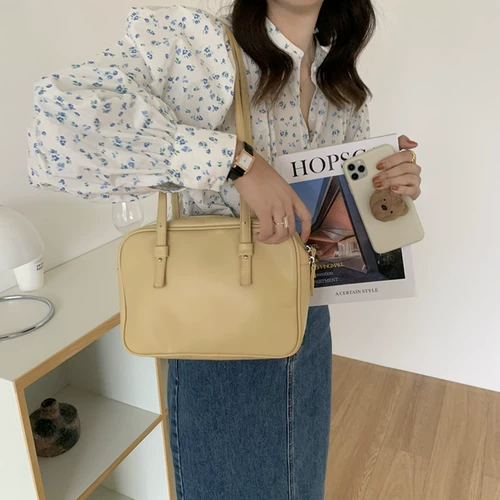 肥肥自制 Ретро сумка через плечо, вместительная и большая сумка на одно плечо