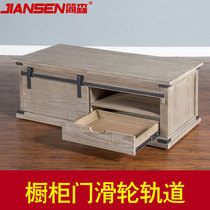 Jensen Hardware American barn door hanging rail hanging wheel cabinet sliding door sliding door track pulley guide rail