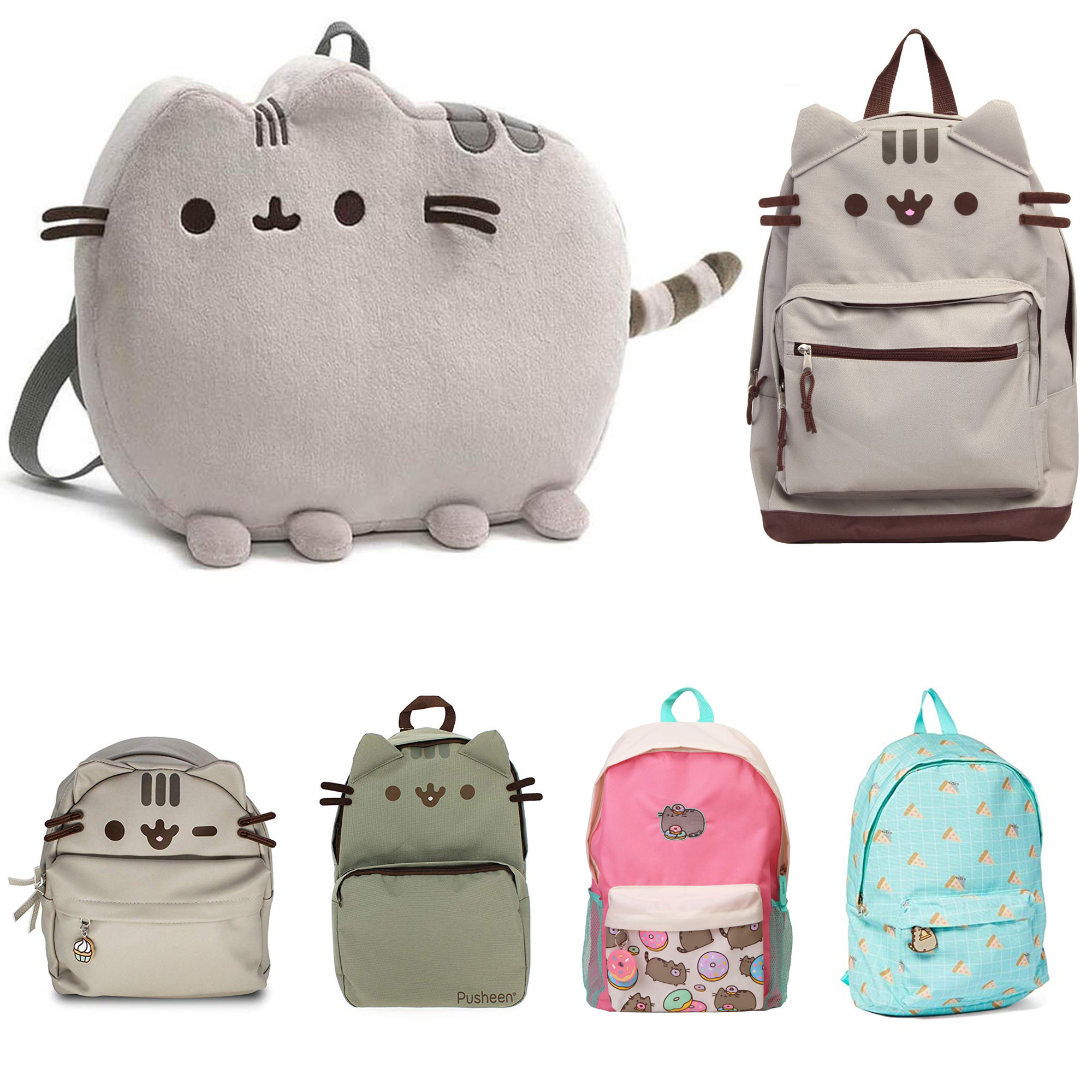 American GUND PUSHEEN fatty cat plush paparazzi 3D double shoulder bag girl child's shoulder bag