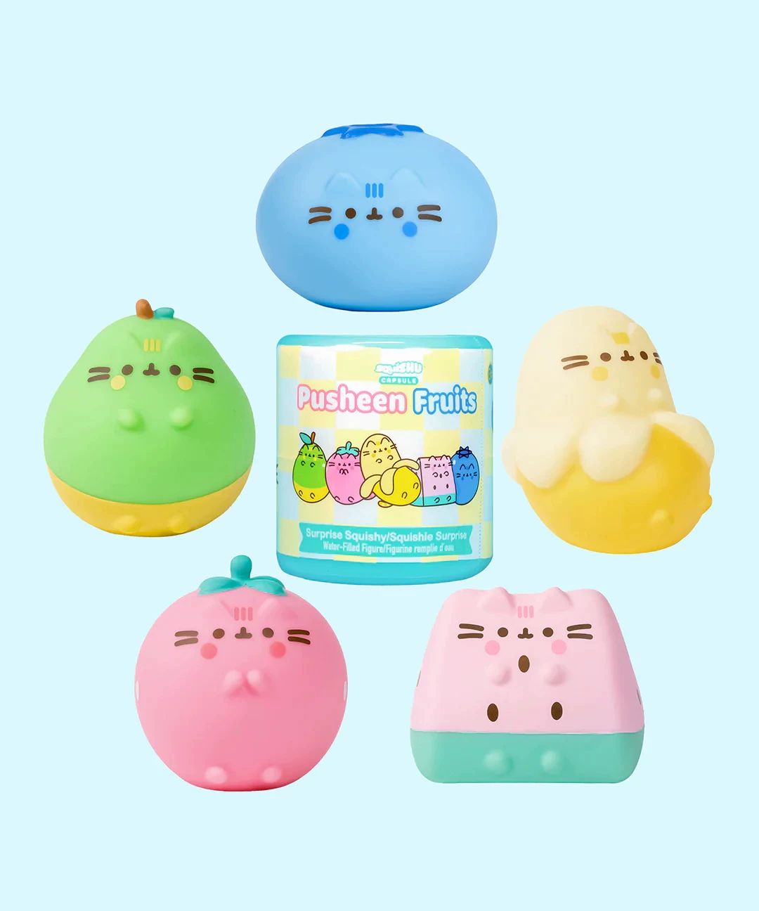 Hamee [胖吉猫玩偶 PUSHEEN盲盒收藏品 潮玩手办桌面摆件]