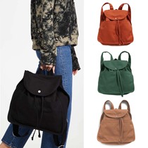 American Baggu minimalist Joker drawstring canvas backpack hipster color ladies bag