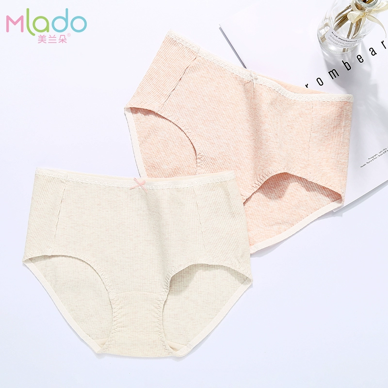 Đồ lót mới của Meilan Duo dành cho phụ nữ cô gái đáy quần bằng vải cotton Sinh viên Nhật Bản dễ thương giữa eo ngọt ngào sinh viên đại học DZK0081 - Giống cái