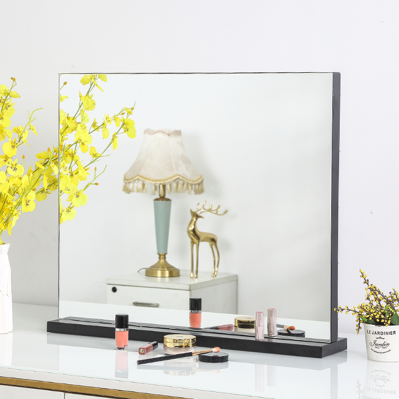 Mika High-definition Makeup Mirror Makeup Mirror Fold Mesh Red Dorm Room Student Teenage Girl Beauty Dresser Tabletop Big mirror