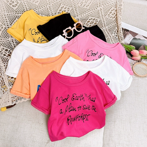 Футболка для отдыха, летняя летняя одежда, в корейском стиле, 2022, в западном стиле, короткий рукав