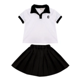 Юбка, летний комплект, короткий рукав, в корейском стиле