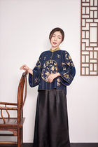 He Jinyis new high luxury goods heavy industry hand embroidered full embroidered fragrant cloud yarn top