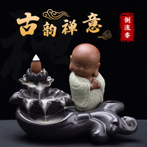 Home indoor Zen simple purple sand back incense burner Alpine water creative home furnishings sandalwood incense burner
