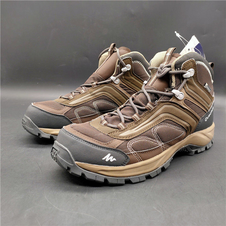 Dijia Outdoor Sneakers Male Midcylinder Non-slip Waterproof Crashworthy Mountaineering Outdoor Hiking Shoes Slow Shock Comfort Casual Shoes