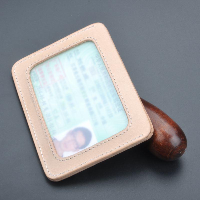 Original pure handmade leather driver's license card holder first layer cowhide ID card holder simple style