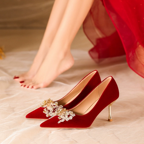 Свадебные туфли, обувь, традиционный свадебный наряд Сюхэ, свадебное платье для беременных, китайский стиль, против усталых ног