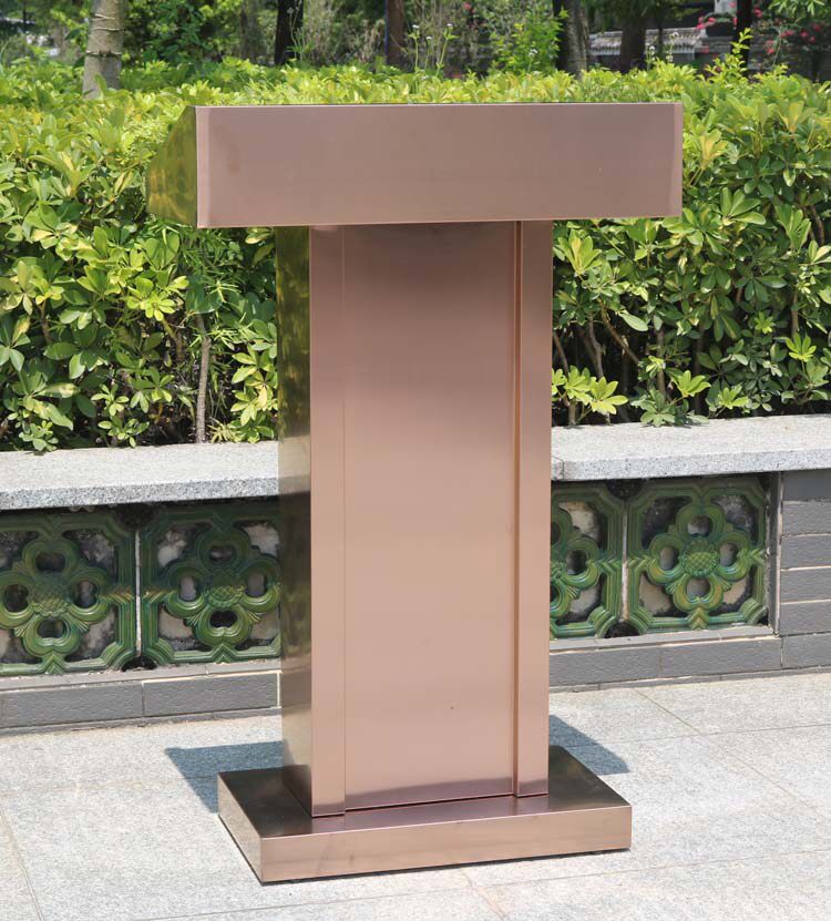 Outdoor property reception desk Welcome desk Property Restaurant Stainless steel podium Hotel podium Consultation Desk