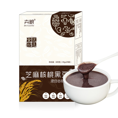 【卉粮旗舰店】芝麻核桃黑豆粉300g