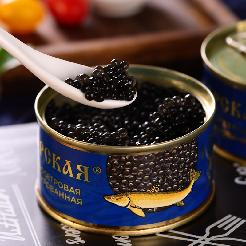 Russian imported iron box caviar ready-to-use imitation sturgeon seed original Japan-ROK sushi cuisine 120 gr Date-Taobao
