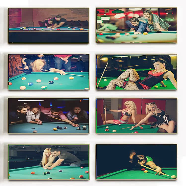 Billiards Hall poster wall decorated painting Pan Xiaoting Ding Junhui O'Sullivan Snooker star billiard room wallpaper