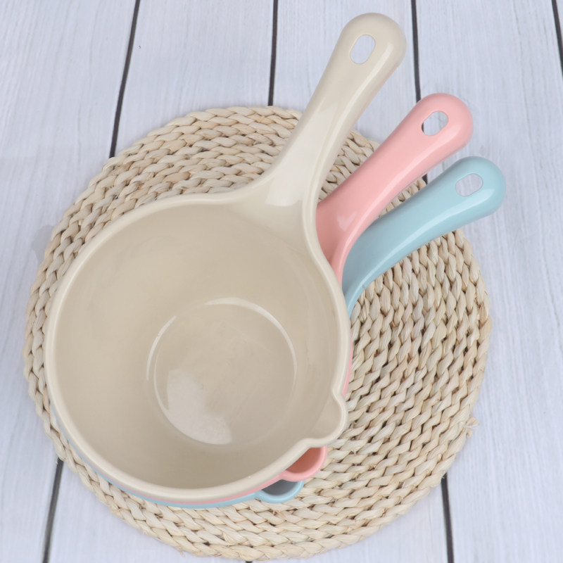 Water spoon Kitchen water scoop thickened plastic water scoop household long handle water shell spoon deepened scoop water spoon shampoo Cup
