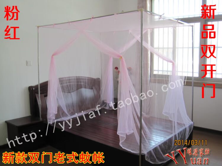 Độc thân đôi truyền thống kiểu cũ lưới chống muỗi top 1.5 mã hóa đặc biệt sinh viên lưới chống muỗi không đáy vải đặc biệt 2.0 m mùng khung đẹp