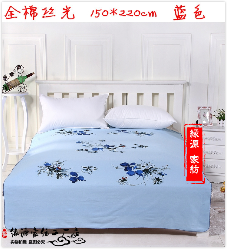 Quốc gia bông cổ điển đầy đủ dòng dày bông đơn dày đôi đơn tấm duy nhất Thượng Hải tờ cũ - Khăn trải giường bộ ga giường cute