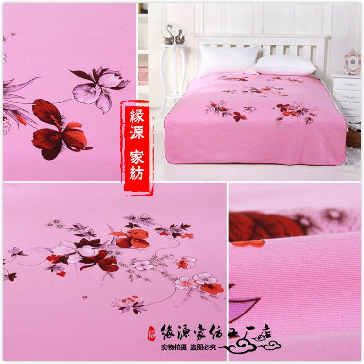 Quốc gia bông cổ điển đầy đủ dòng dày bông đơn dày đôi đơn tấm duy nhất Thượng Hải tờ cũ - Khăn trải giường bộ ga giường cute