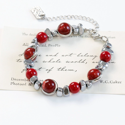 Ретро многоцветное акриловое украшение-шарик, бусины, браслет из бисера ручной работы, аксессуары, 10мм, DIY