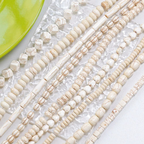 Синтезированное бирюзовое украшение-шарик, бусины, ожерелье, аксессуар ручной работы, аксессуары