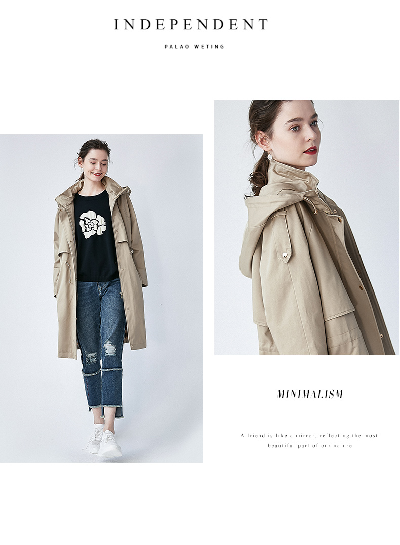 Trench pour femme HAINI  HENNY en Coton en Coton - Ref 3227439 Image 26
