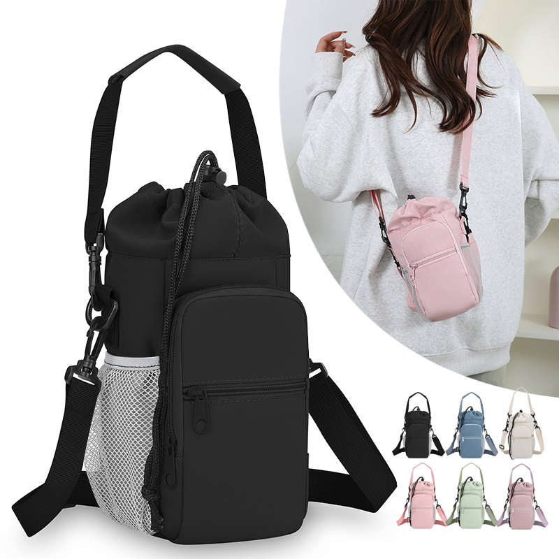 2026 New Crossbody Small Bag Casual Outdoor Multifunctional Portable Water Bottle Bag Simple Lightweight Shoulder Bag Phone Bag